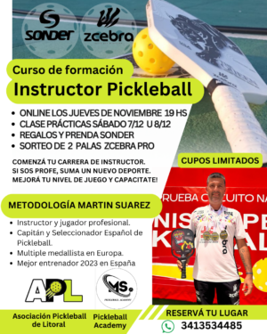 Curso intructor pickleball argentina 2024